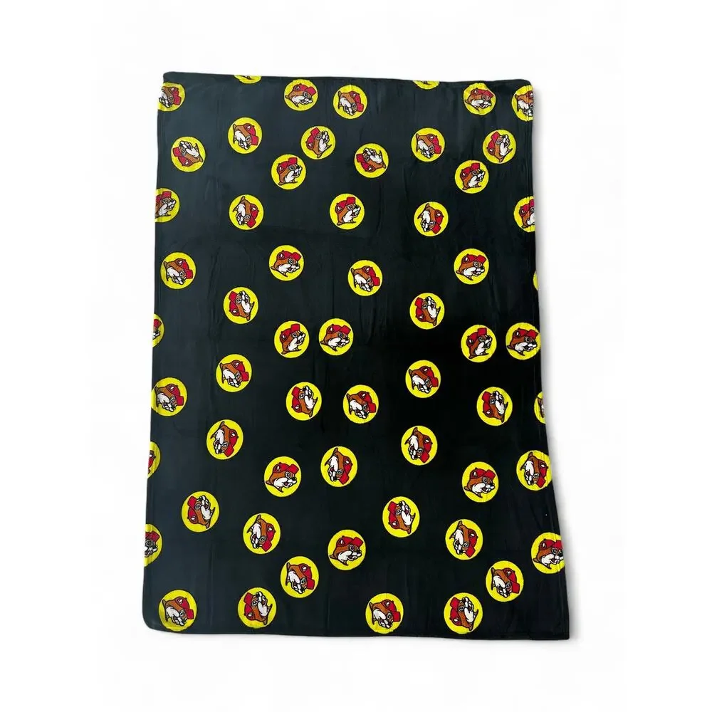 Buc-ee’s Logo Fleece Throw Blanket 50x70 Cozy Home Gift - Picture 3 of 3